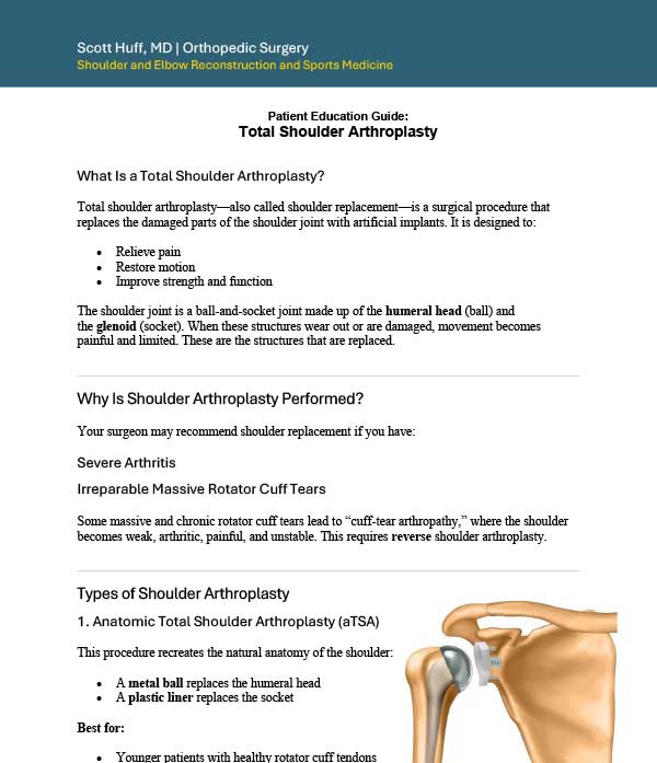 Total Shoulder Arthroplasty